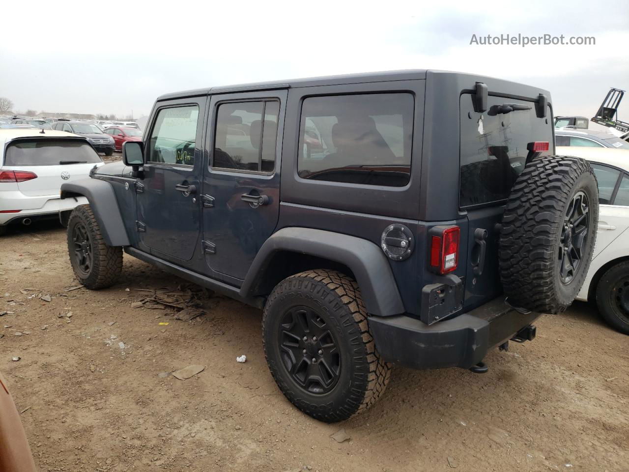 2017 Jeep Wrangler Unlimited Sport Gray vin: 1C4BJWDG7HL592023