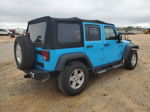 2017 Jeep Wrangler Unlimited Sport Blue vin: 1C4BJWDG7HL652947