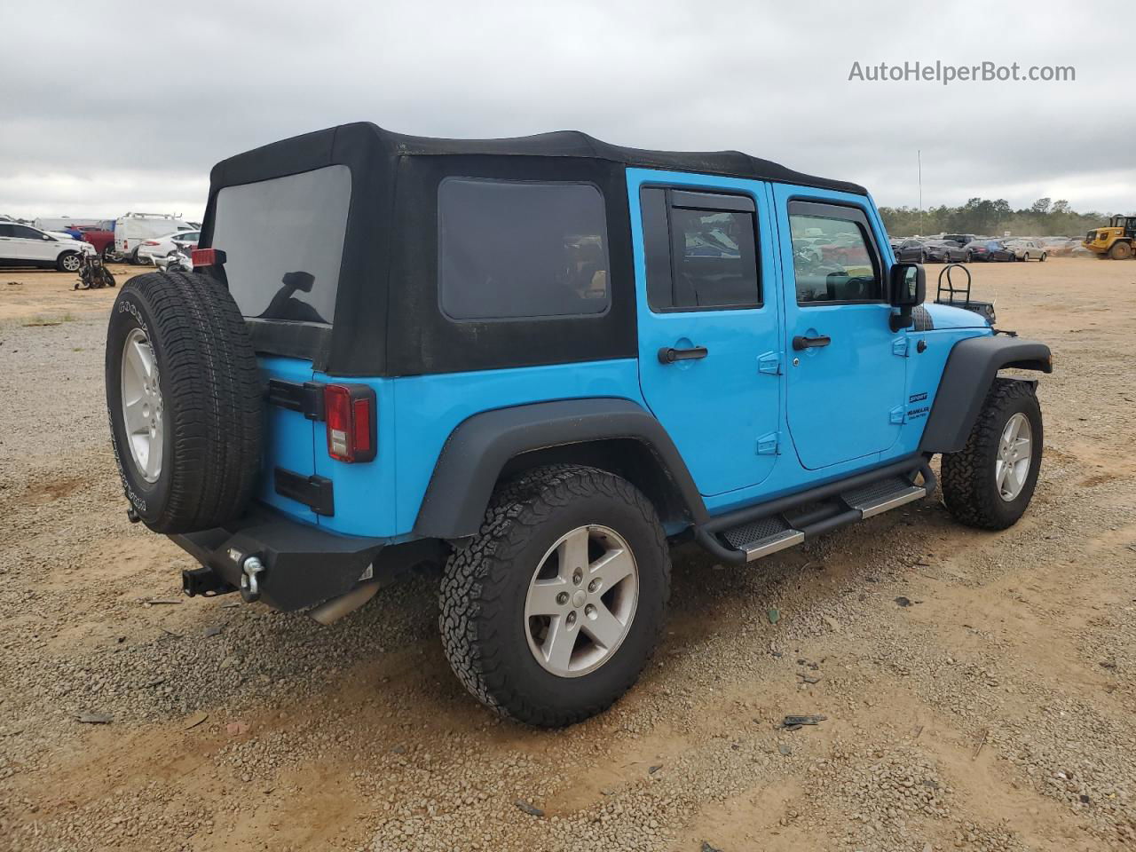 2017 Jeep Wrangler Unlimited Sport Blue vin: 1C4BJWDG7HL652947