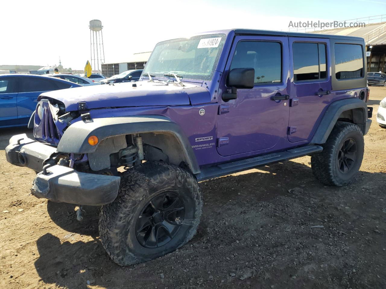 2017 Jeep Wrangler Unlimited Sport Purple vin: 1C4BJWDG7HL664726