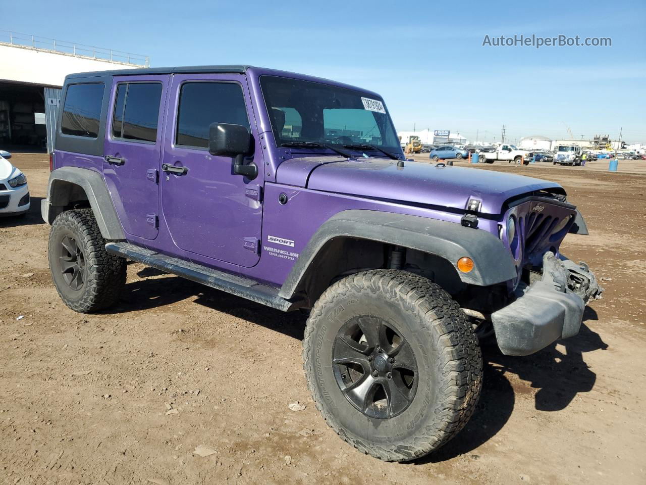 2017 Jeep Wrangler Unlimited Sport Purple vin: 1C4BJWDG7HL664726