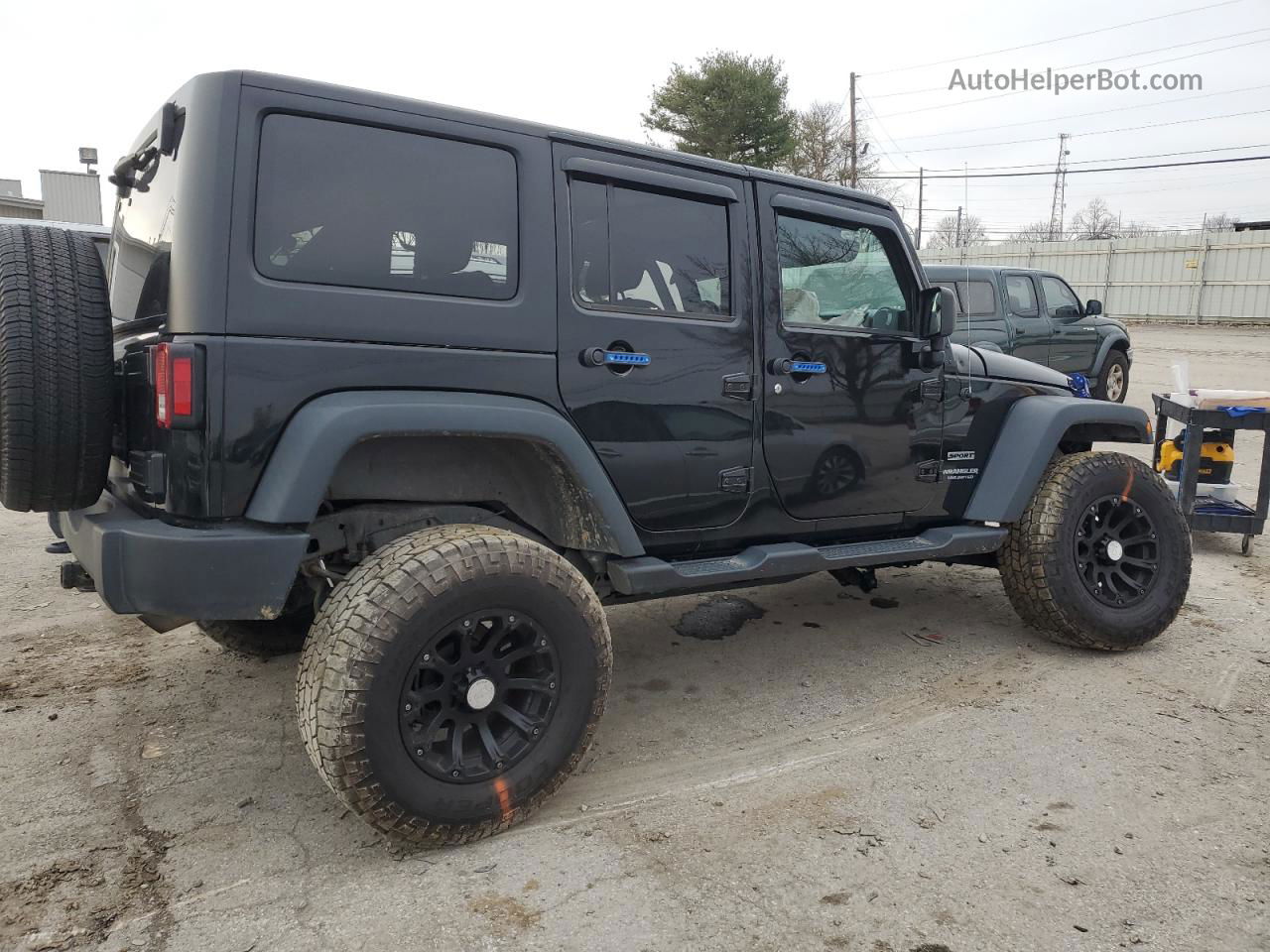 2017 Jeep Wrangler Unlimited Sport Black vin: 1C4BJWDG7HL748142