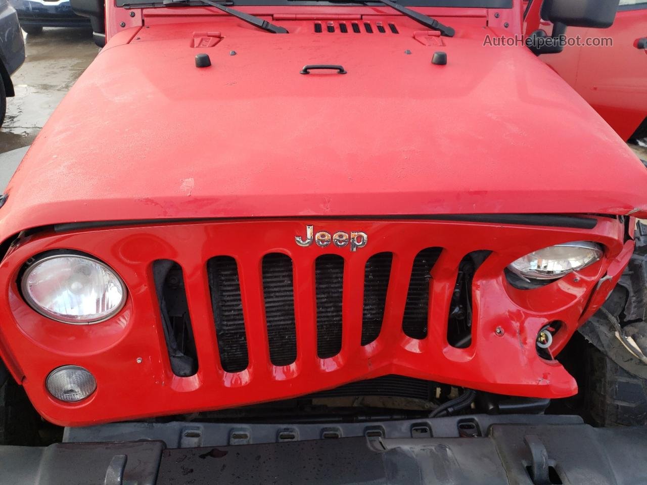 2014 Jeep Wrangler Unlimited Sport Red vin: 1C4BJWDG8EL148421