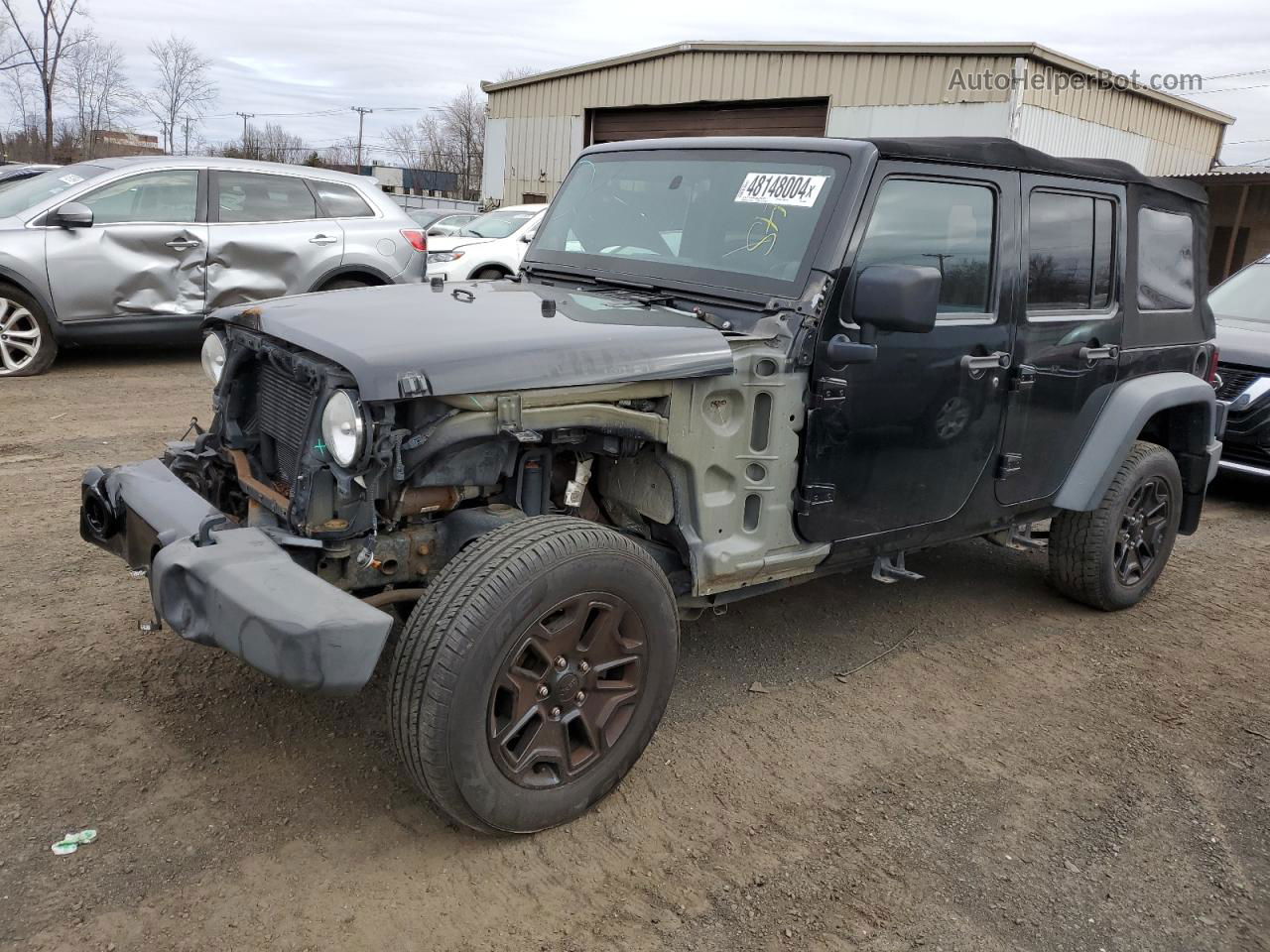 2014 Jeep Wrangler Unlimited Sport Black vin: 1C4BJWDG8EL223893