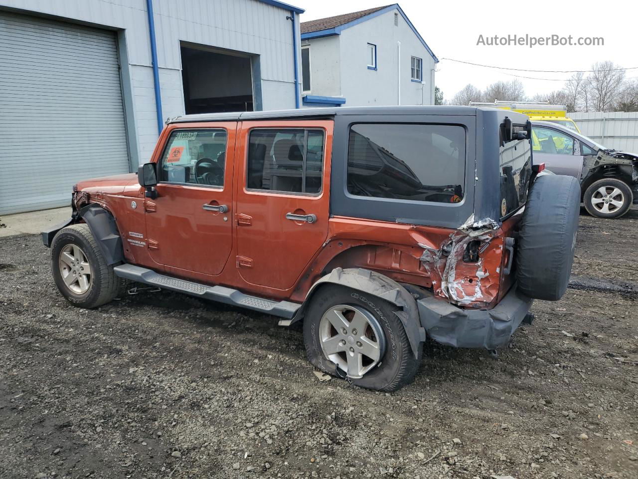 2014 Jeep Wrangler Unlimited Sport Orange vin: 1C4BJWDG8EL232576