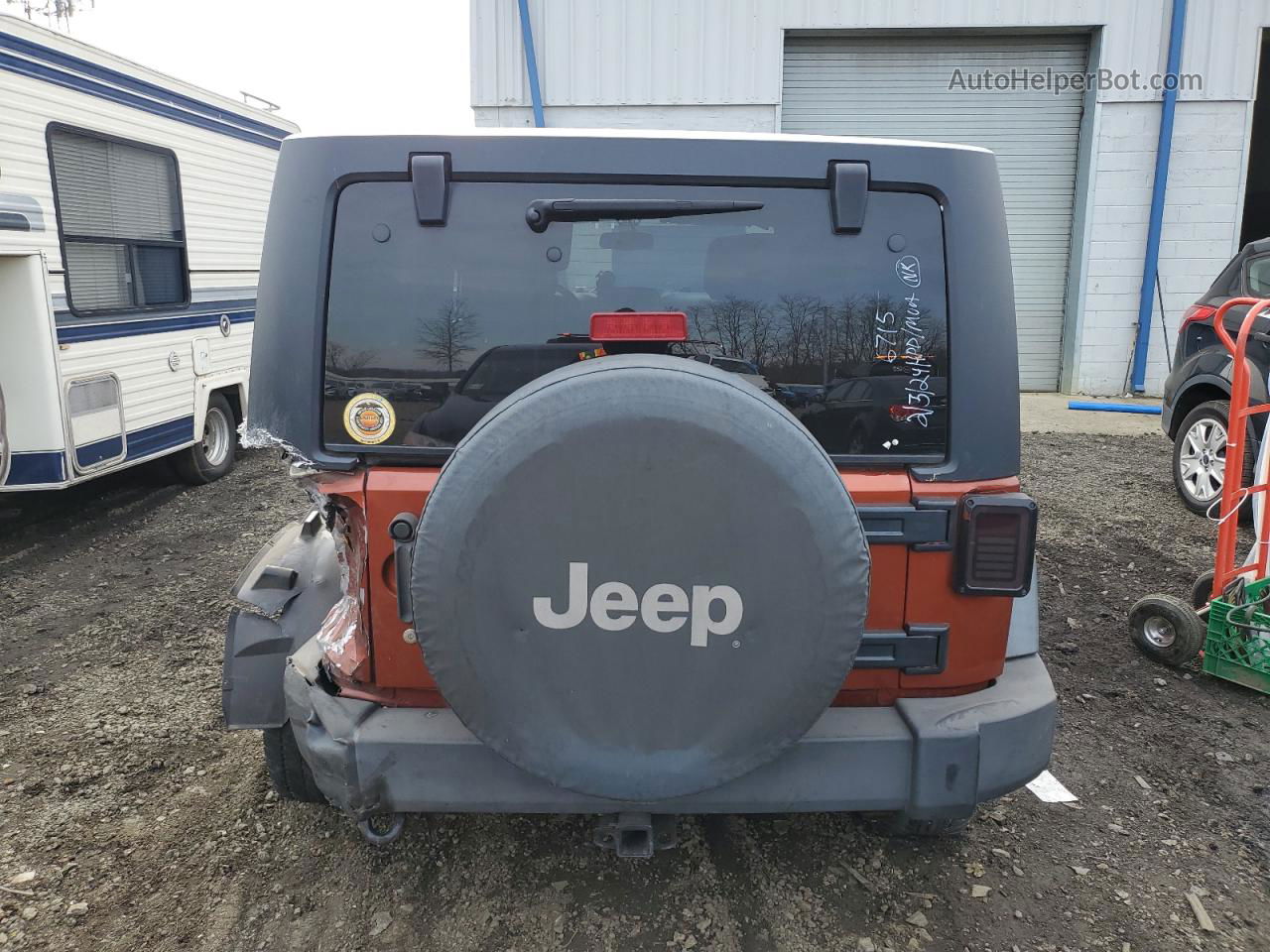 2014 Jeep Wrangler Unlimited Sport Orange vin: 1C4BJWDG8EL232576