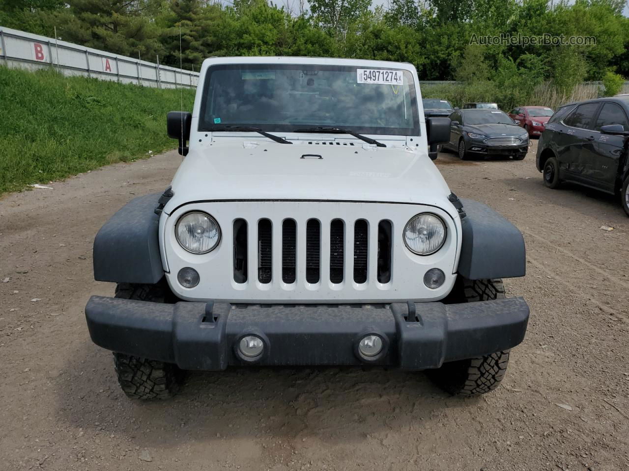 2014 Jeep Wrangler Unlimited Sport White vin: 1C4BJWDG8EL251838