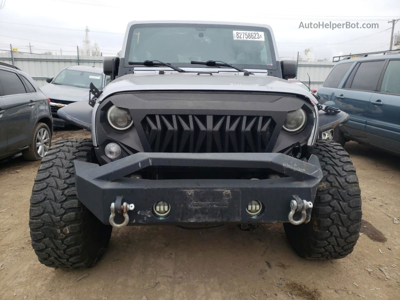 2014 Jeep Wrangler Unlimited Sport Серый vin: 1C4BJWDG8EL311701