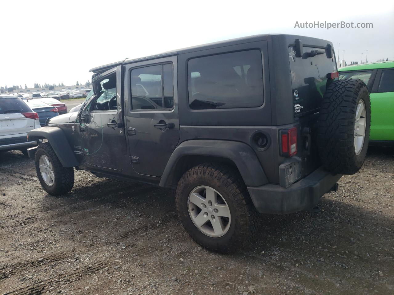 2017 Jeep Wrangler Unlimited Sport Gray vin: 1C4BJWDG8HL647269