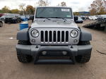 2017 Jeep Wrangler Unlimited Sport Silver vin: 1C4BJWDG8HL653489