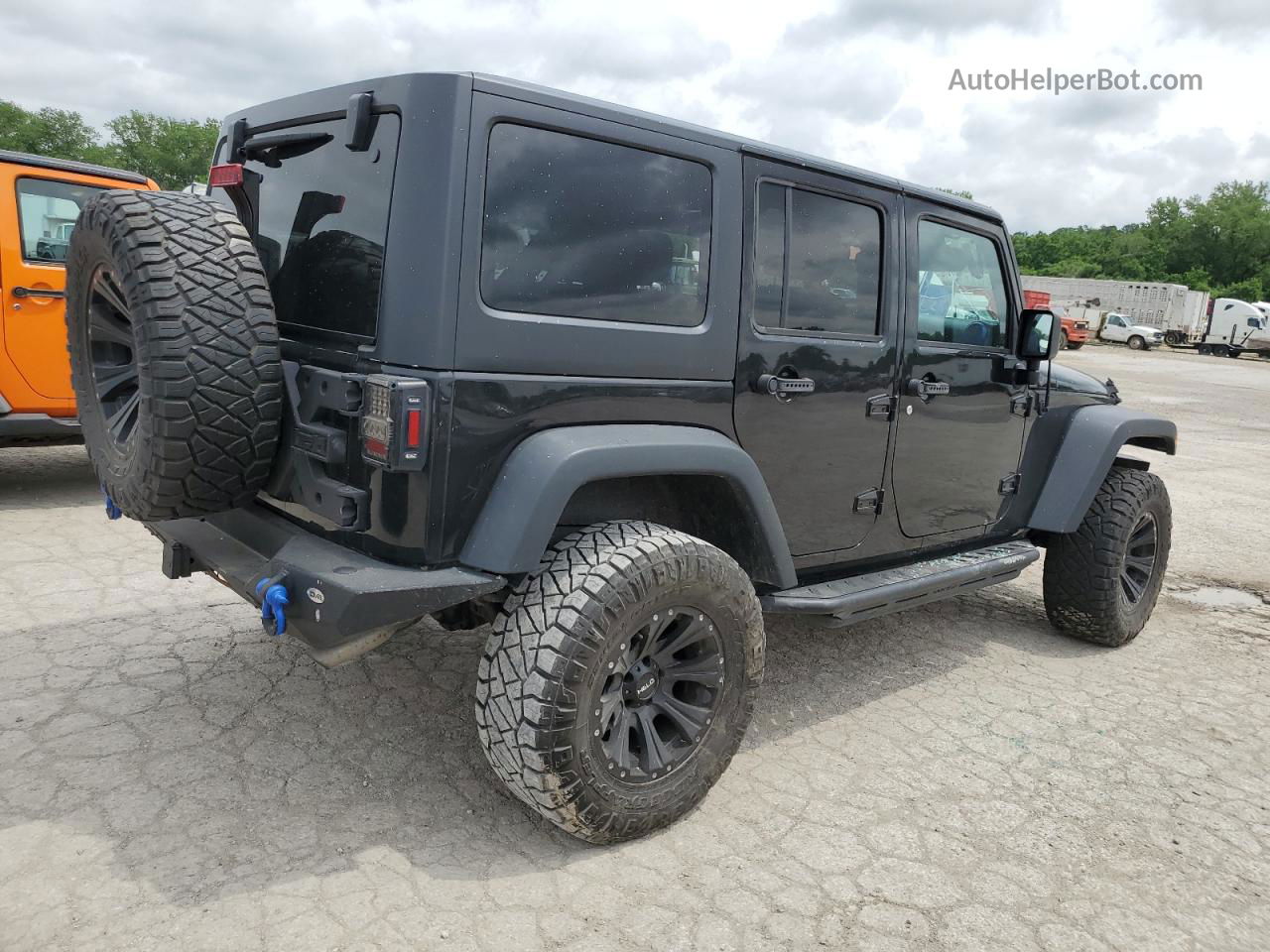 2017 Jeep Wrangler Unlimited Sport Black vin: 1C4BJWDG8HL722780