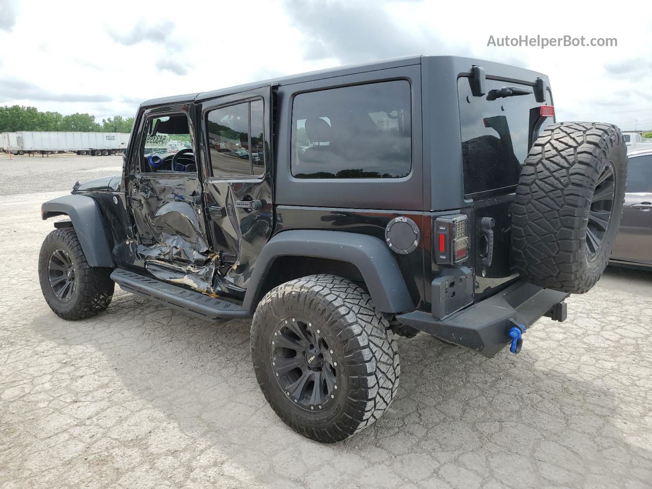 2017 Jeep Wrangler Unlimited Sport Black vin: 1C4BJWDG8HL722780