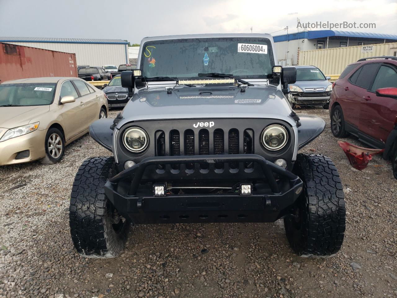 2014 Jeep Wrangler Unlimited Sport Gray vin: 1C4BJWDG9EL126900