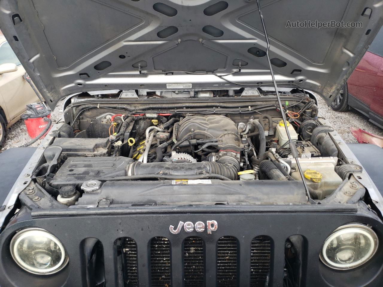 2014 Jeep Wrangler Unlimited Sport Серый vin: 1C4BJWDG9EL126900