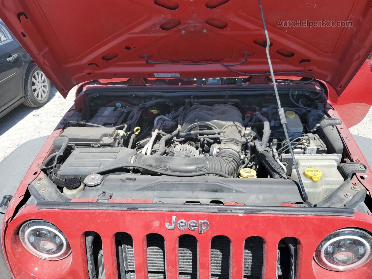 2014 Jeep Wrangler Unlimited Sport Красный vin: 1C4BJWDG9EL270690