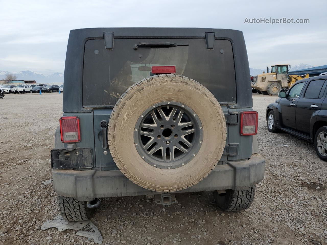 2014 Jeep Wrangler Unlimited Sport Gray vin: 1C4BJWDG9EL310069