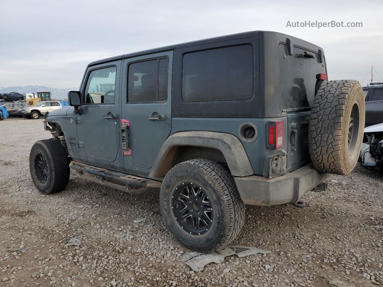 2014 Jeep Wrangler Unlimited Sport Серый vin: 1C4BJWDG9EL310069