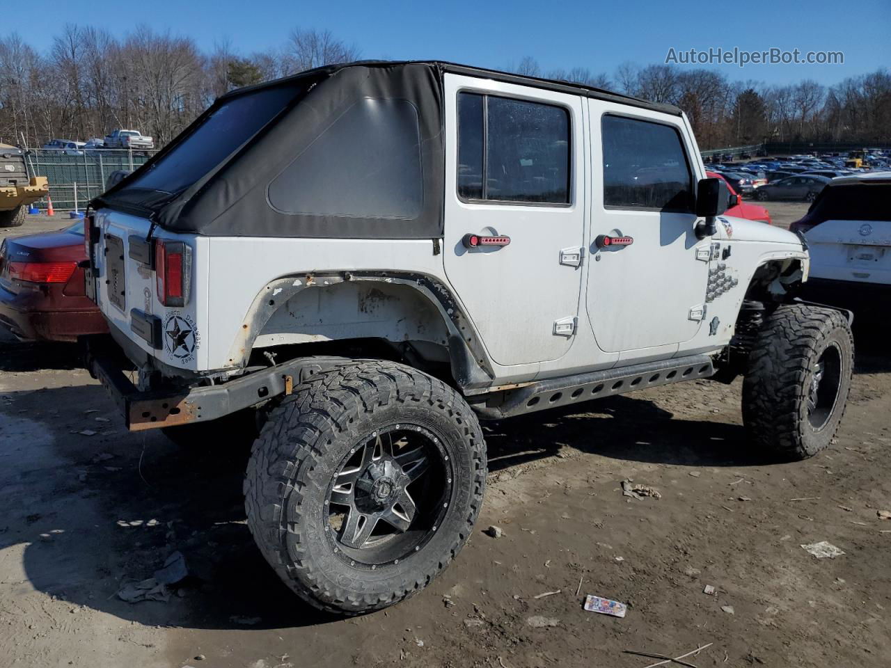 2017 Jeep Wrangler Unlimited Sport White vin: 1C4BJWDG9HL502483