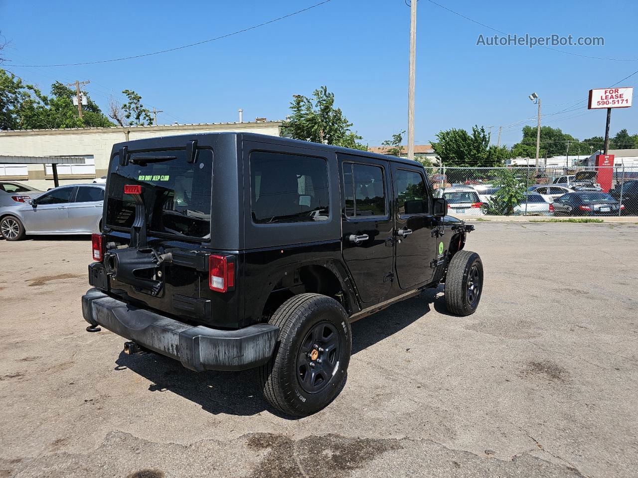 2017 Jeep Wrangler Unlimited Sport Black vin: 1C4BJWDG9HL505657