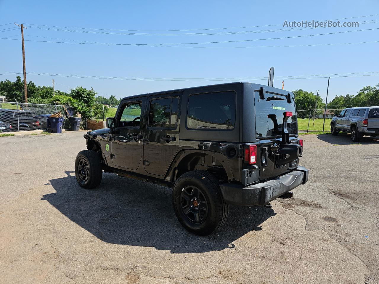 2017 Jeep Wrangler Unlimited Sport Черный vin: 1C4BJWDG9HL505657