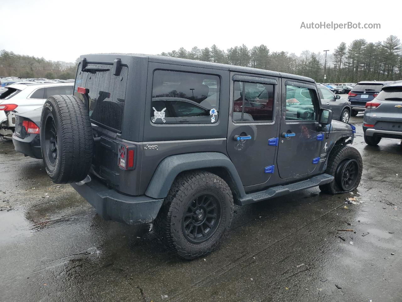 2017 Jeep Wrangler Unlimited Sport Charcoal vin: 1C4BJWDG9HL578429