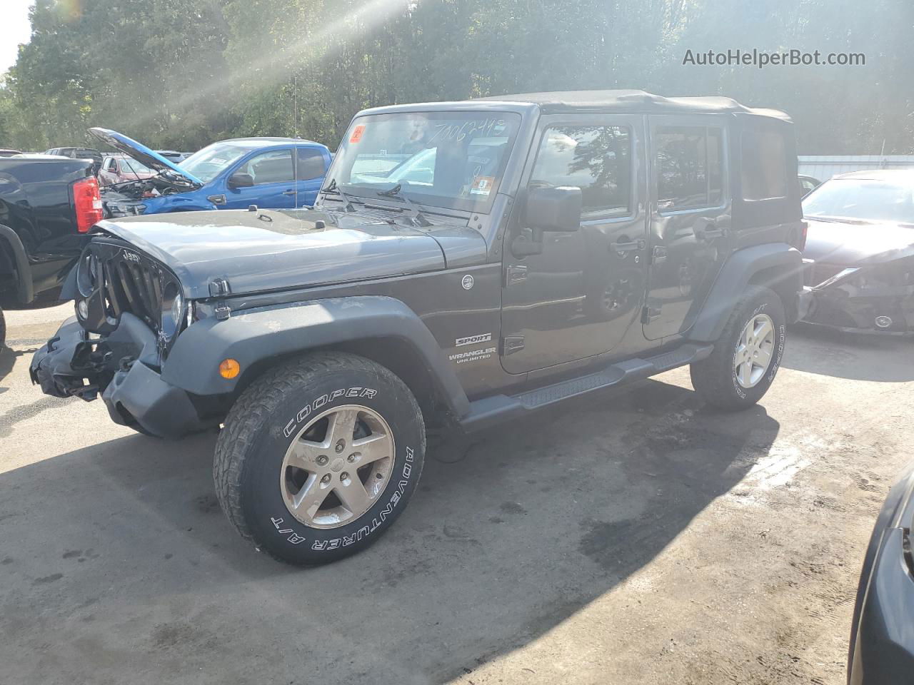 2017 Jeep Wrangler Unlimited Sport Black vin: 1C4BJWDG9HL581816