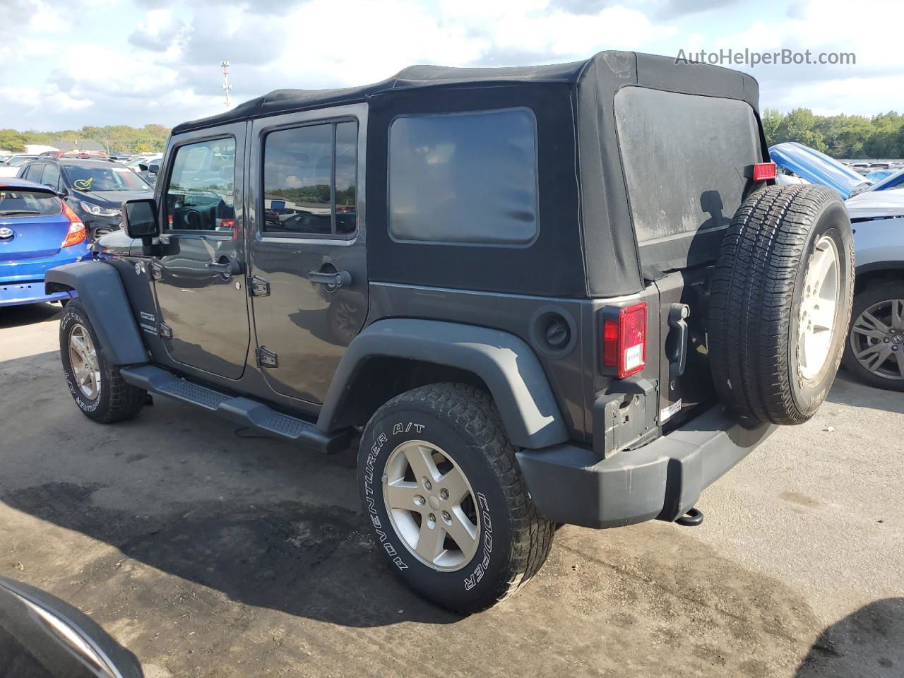 2017 Jeep Wrangler Unlimited Sport Black vin: 1C4BJWDG9HL581816