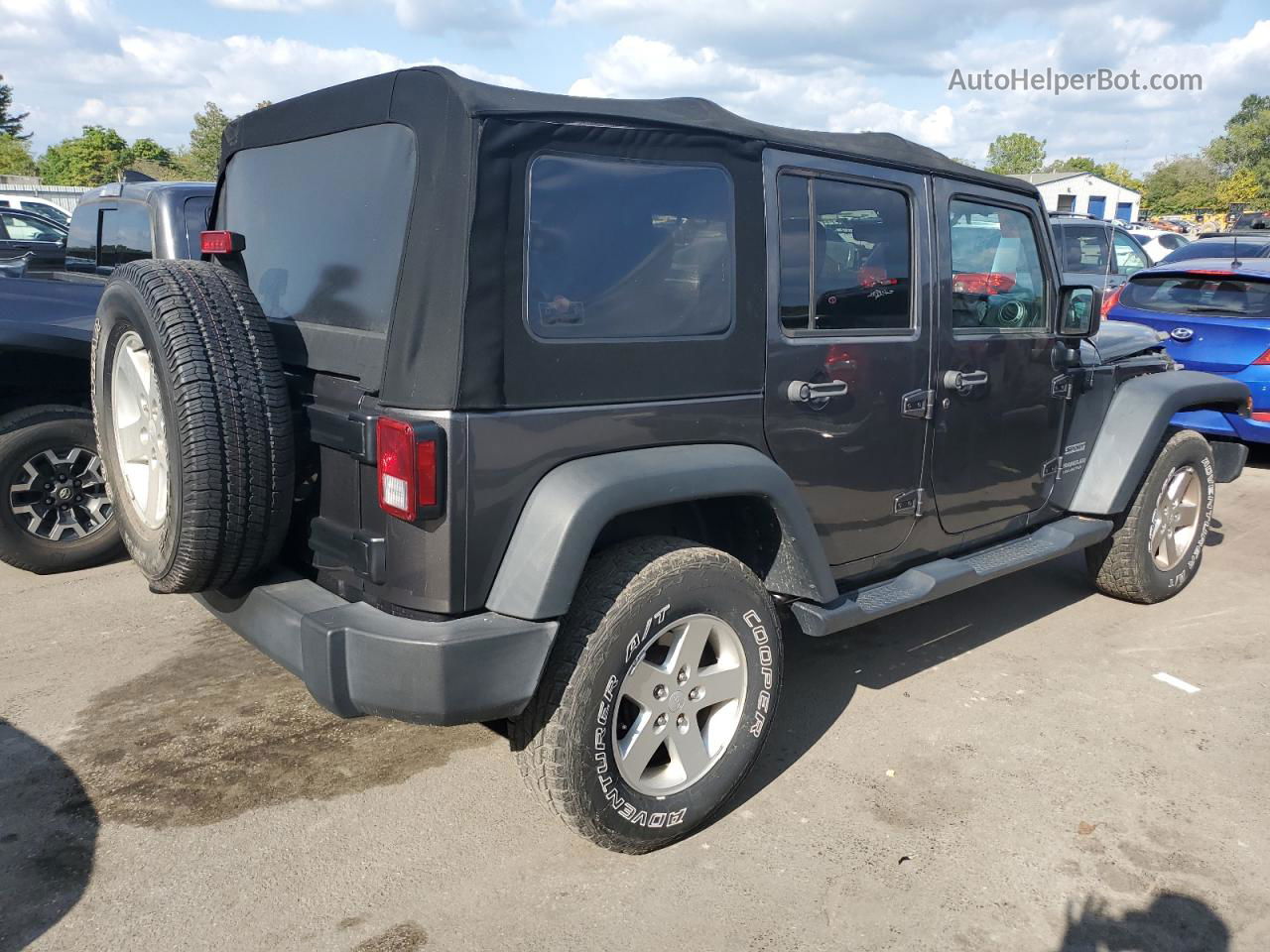 2017 Jeep Wrangler Unlimited Sport Black vin: 1C4BJWDG9HL581816