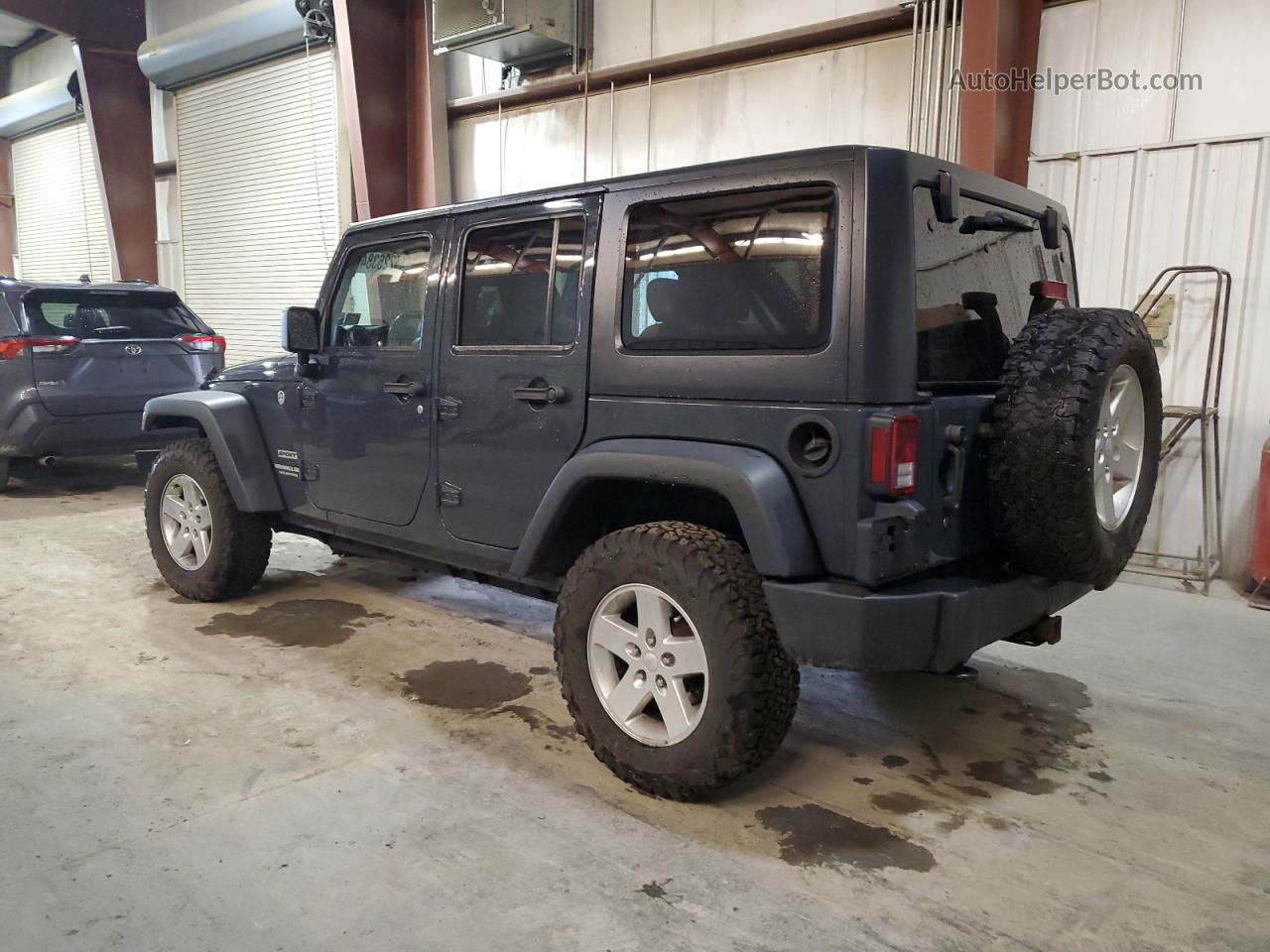 2017 Jeep Wrangler Unlimited Sport Gray vin: 1C4BJWDG9HL638094