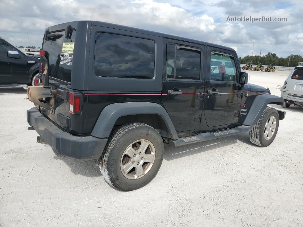 2017 Jeep Wrangler Unlimited Sport Black vin: 1C4BJWDG9HL733755