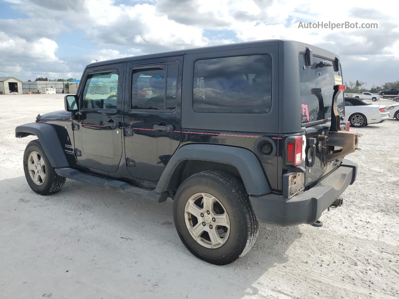 2017 Jeep Wrangler Unlimited Sport Black vin: 1C4BJWDG9HL733755