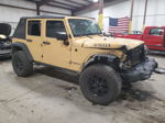 2014 Jeep Wrangler Unlimited Sport Beige vin: 1C4BJWDGXEL236712