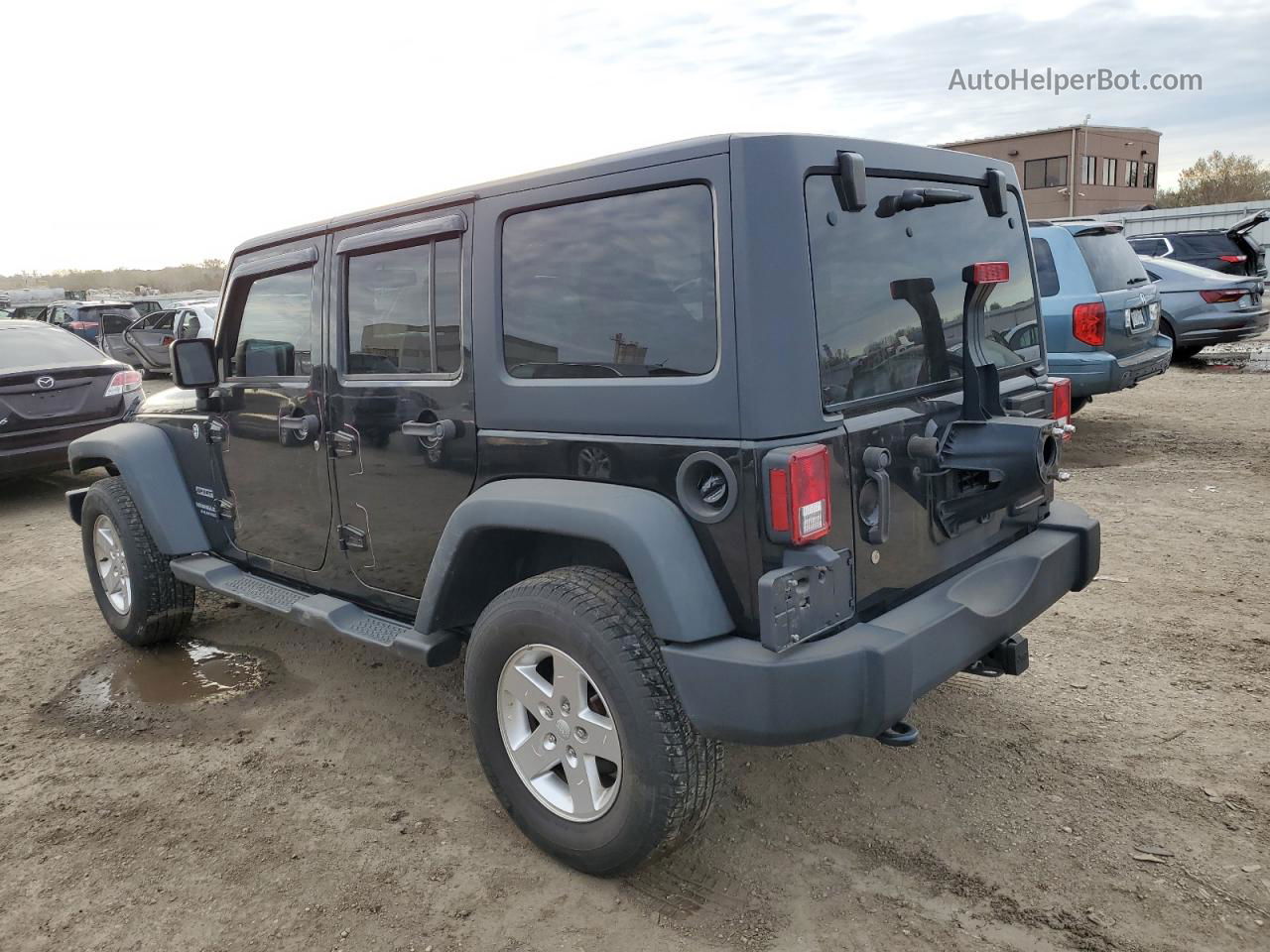 2014 Jeep Wrangler Unlimited Sport Black vin: 1C4BJWDGXEL313885