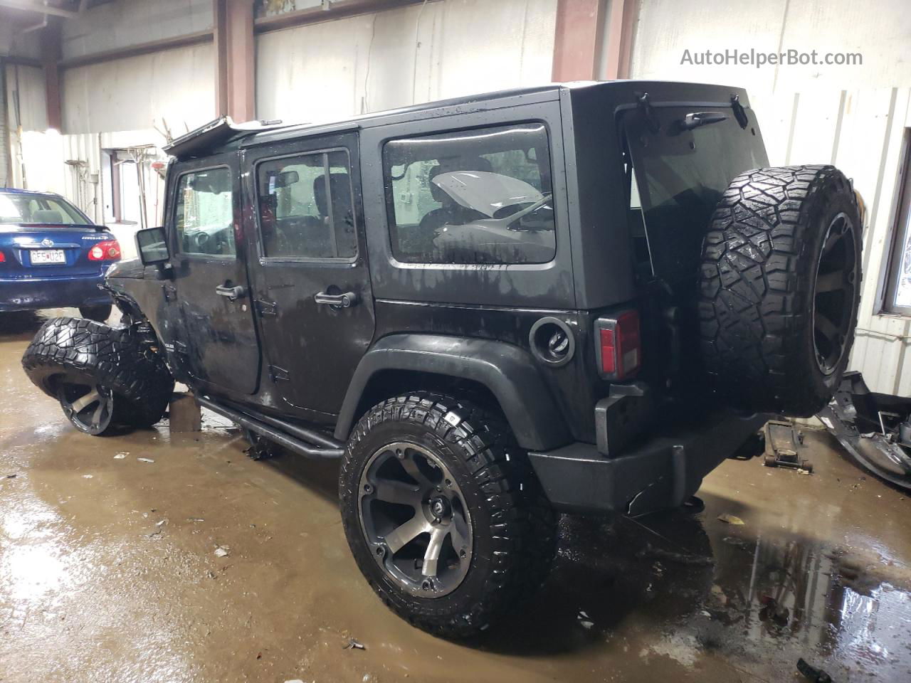 2017 Jeep Wrangler Unlimited Sport Black vin: 1C4BJWDGXHL502962