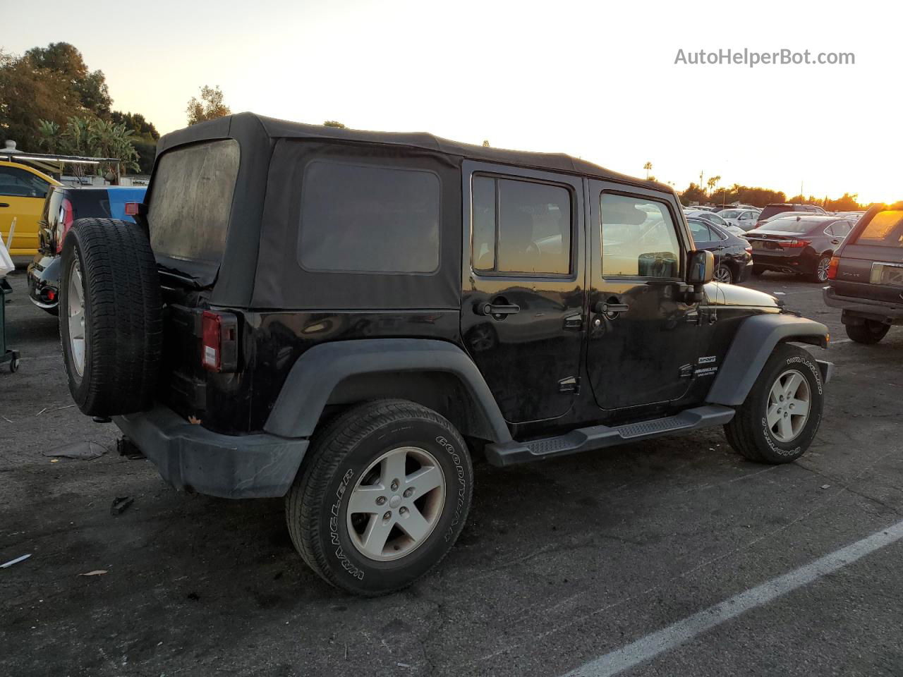 2017 Jeep Wrangler Unlimited Sport Black vin: 1C4BJWDGXHL572428