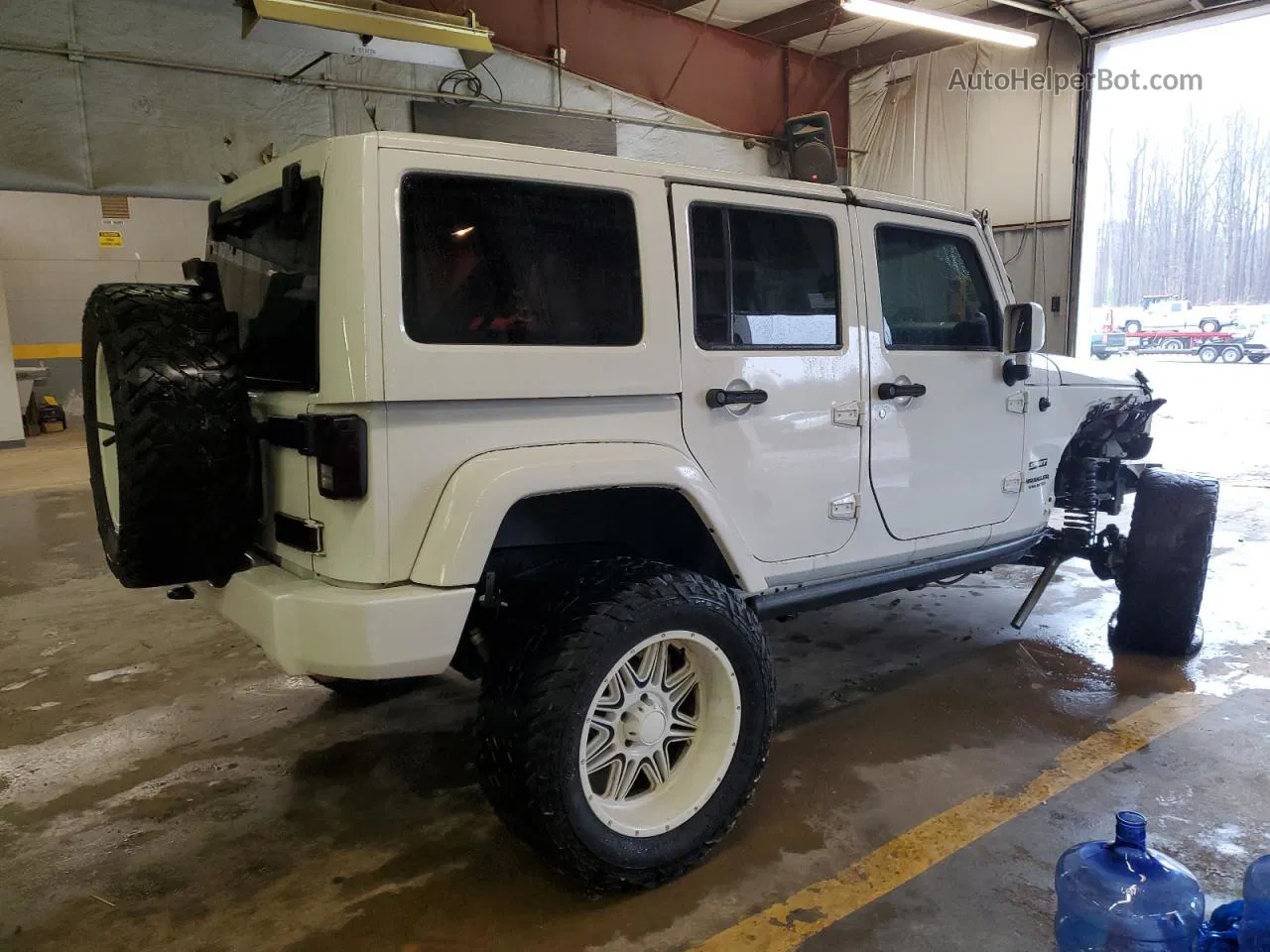 2017 Jeep Wrangler Unlimited Sport White vin: 1C4BJWDGXHL605007