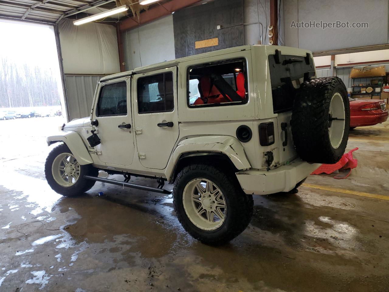 2017 Jeep Wrangler Unlimited Sport White vin: 1C4BJWDGXHL605007