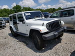 2014 Jeep Wrangler Unlimited Sahara White vin: 1C4BJWEG0EL277865