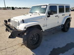 2014 Jeep Wrangler Unlimited Sahara White vin: 1C4BJWEG0EL324084