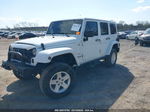 2014 Jeep Wrangler Unlimited Sahara White vin: 1C4BJWEG0EL324084