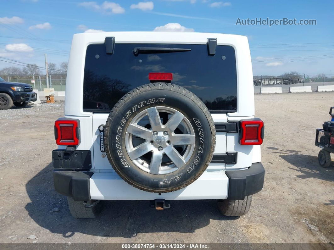 2014 Jeep Wrangler Unlimited Sahara White vin: 1C4BJWEG0EL324084