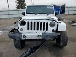 2014 Jeep Wrangler Unlimited Sahara White vin: 1C4BJWEG0EL324134