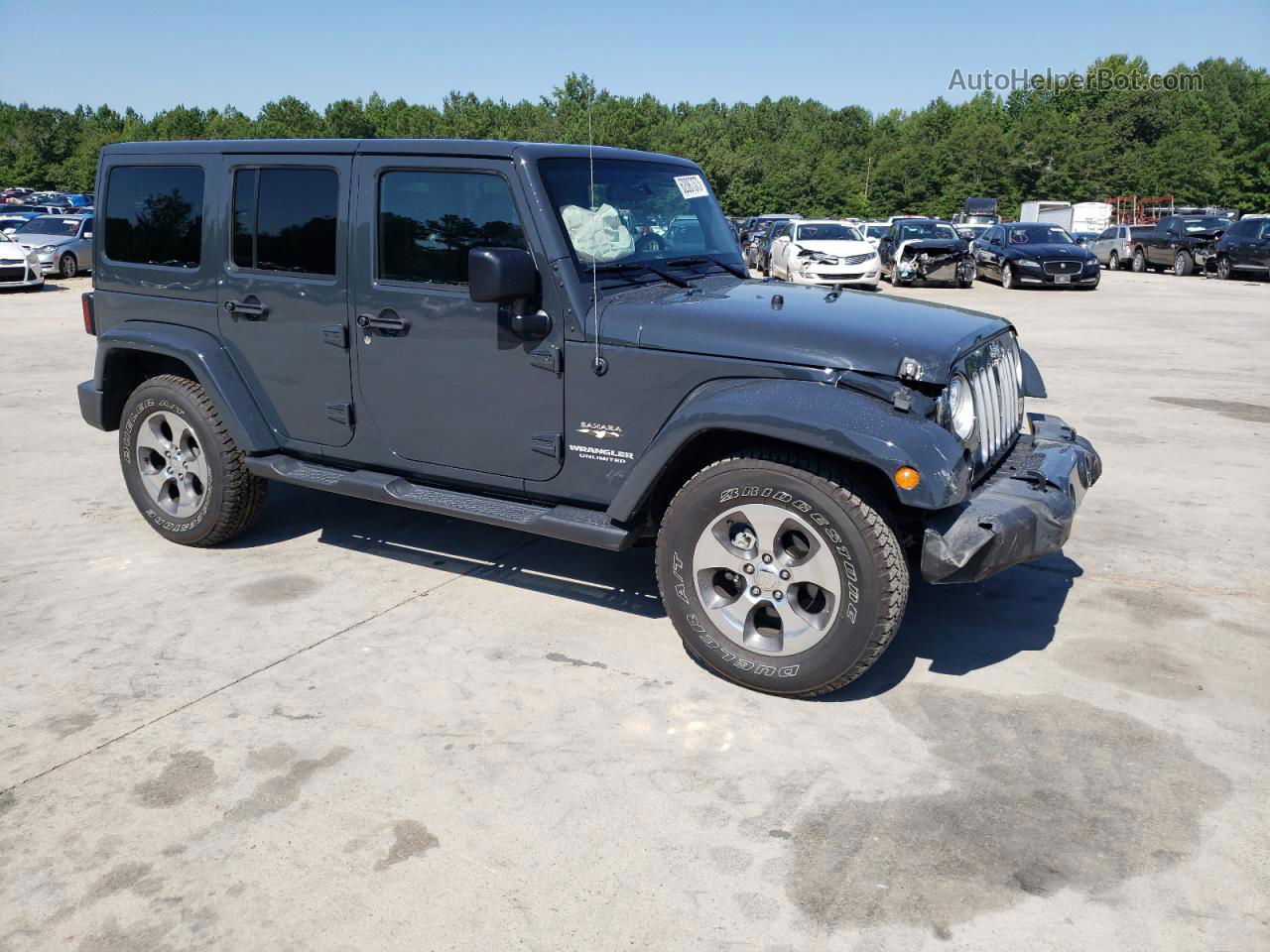 2017 Jeep Wrangler Unlimited Sahara Угольный vin: 1C4BJWEG0HL553126