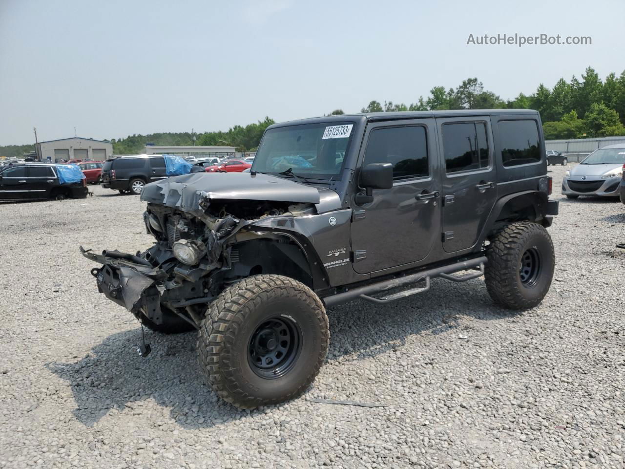 2017 Jeep Wrangler Unlimited Sahara Gray vin: 1C4BJWEG0HL624681