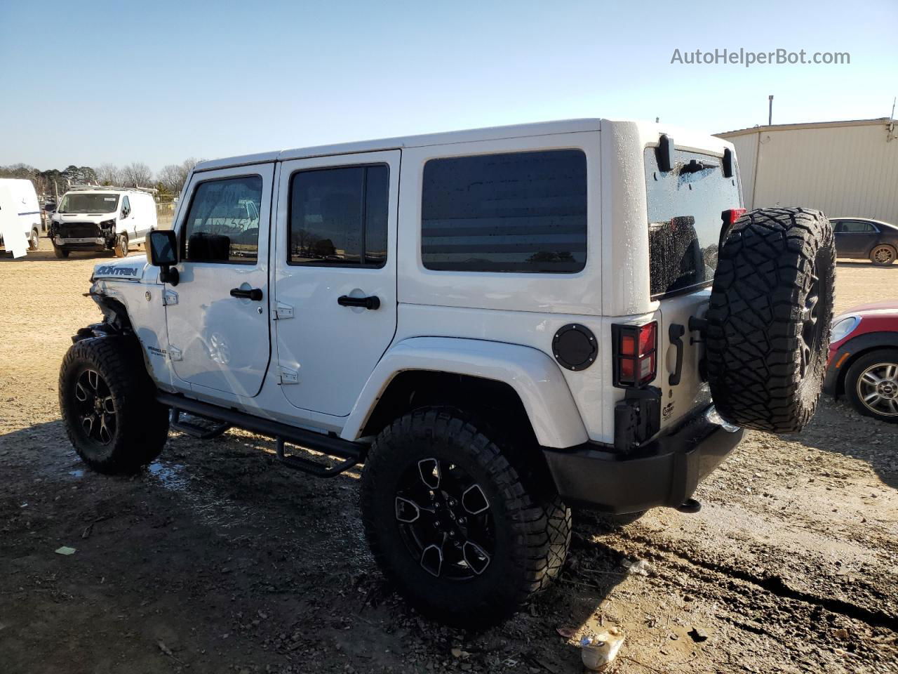 2017 Jeep Wrangler Unlimited Sahara White vin: 1C4BJWEG0HL676909