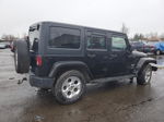 2014 Jeep Wrangler Unlimited Sahara Black vin: 1C4BJWEG1EL258760