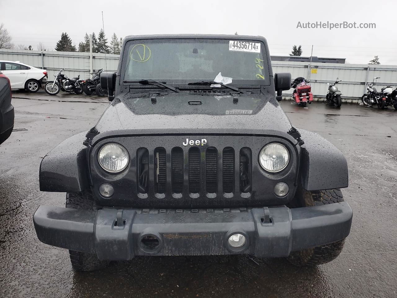 2014 Jeep Wrangler Unlimited Sahara Black vin: 1C4BJWEG1EL258760