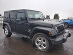 2014 Jeep Wrangler Unlimited Sahara Black vin: 1C4BJWEG1EL258760