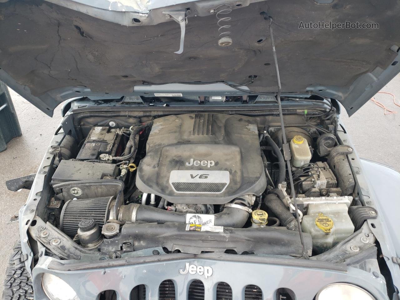 2014 Jeep Wrangler Unlimited Sahara Серый vin: 1C4BJWEG1EL266227