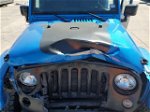 2014 Jeep Wrangler Unlimited Sahara Blue vin: 1C4BJWEG1EL307360
